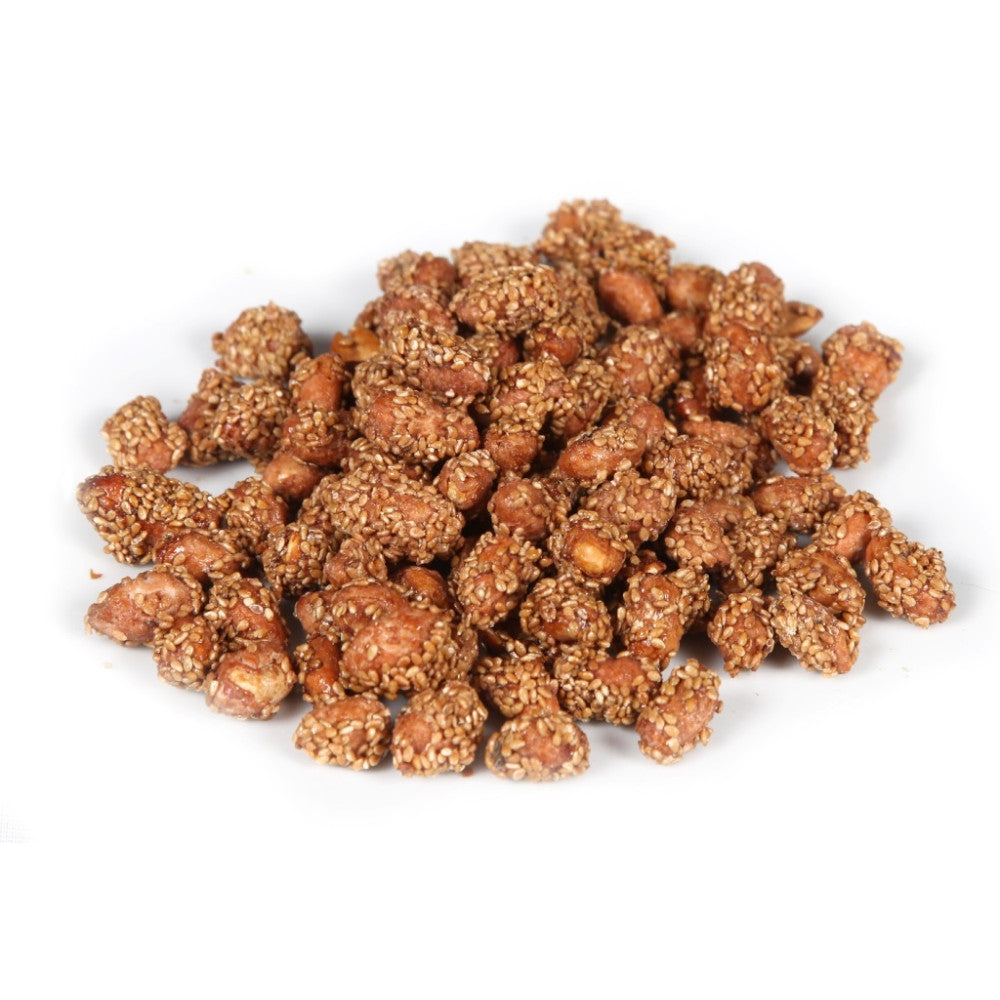 Alune (arahide) caramelizate cu susan