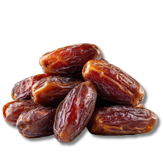 Curmale Medjool dates by Paprica, dark brown dried fruit